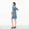 VERO MODA Lyocell Blend Detachable Ribbon Denim Dress