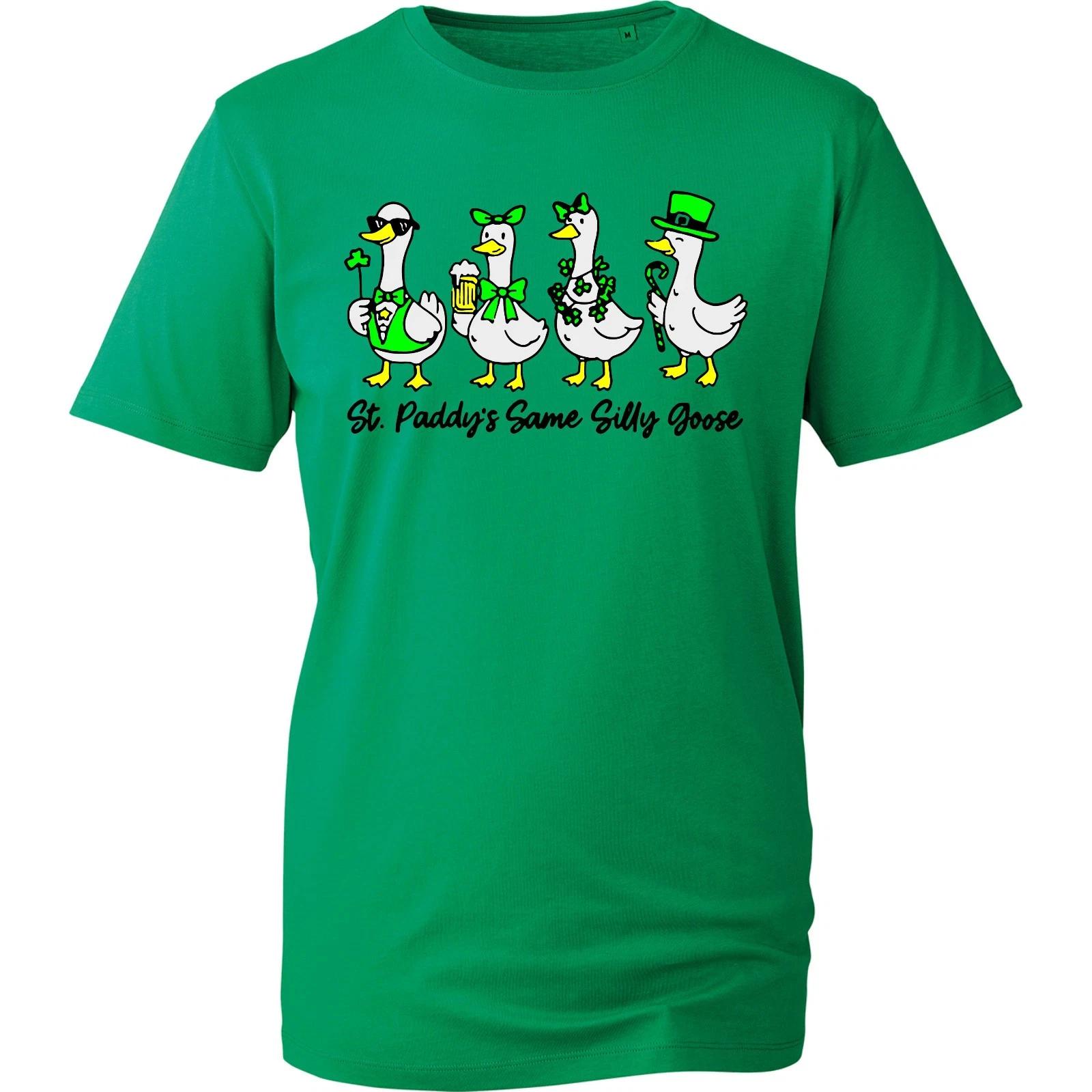 

St Patrick Day T-Shirt, Novelty St Paddy s Same Silly Goose Irish Men Women Tee L