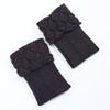 Border Knitted Short Korean Version Winter Women Shoe Covers Foot Covers New Flip Over Scallop Yarn Sock Covers Leg Guards