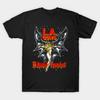 Men Black Print T-shirt La Guns, The La Guns No-Cut Transfer Paper Print Cotton Tshirt