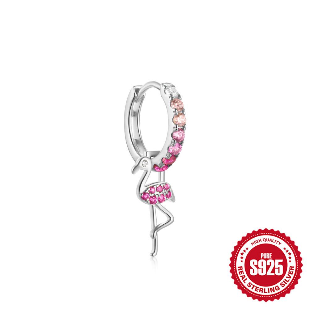 Renk Hazine Küpeler S925 Gümüş, Çıkarılabilir Elmas İşlemeli Yılan Kuş Hayvan Yaratıcı Kolye Çok Yönlü Küpeler Küpeler