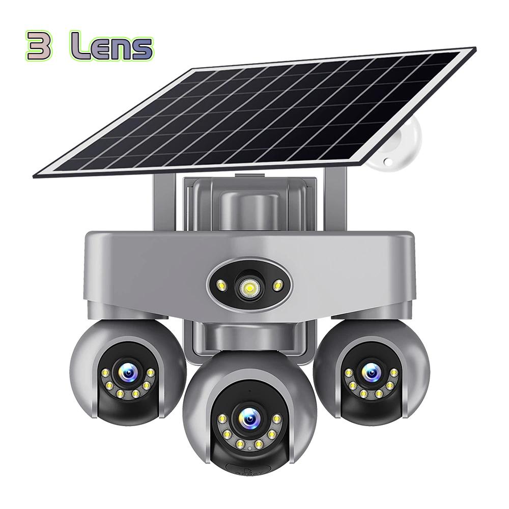 AOV Solar PTZ Cam – 4G/WiFi, 3/4/5‑Lens, 3/4‑Screen Options