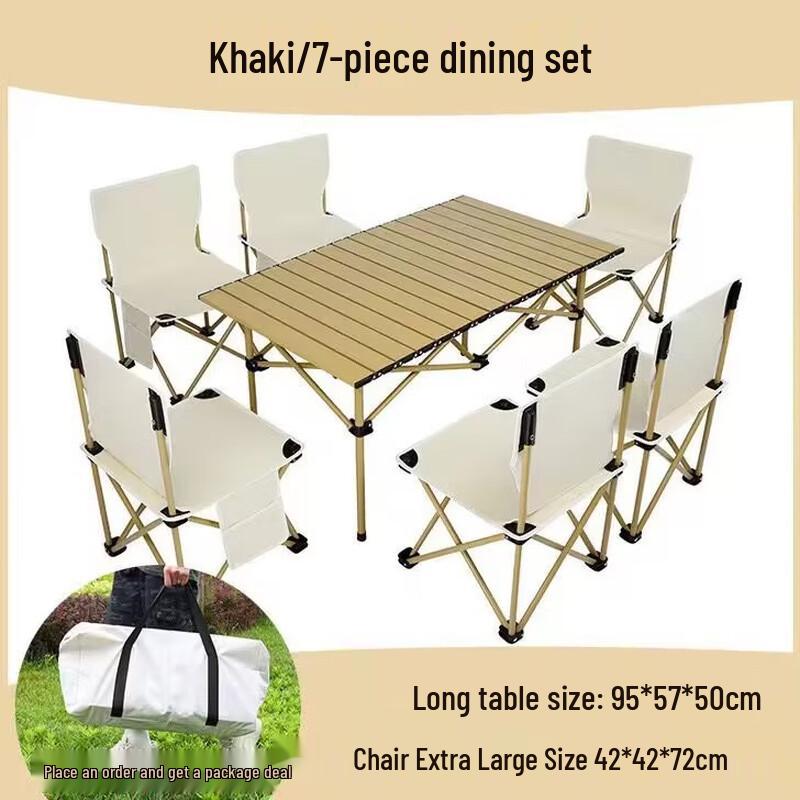OEING Outdoor Folding Camping Table & Chair Set