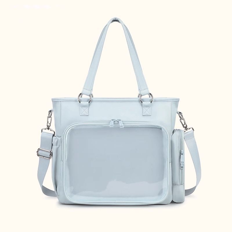 Schoolbag Three-purpose messenger bag Pain bag Large capacity tote bag Versatile shoulder bag Social animal commuter women's backpack
