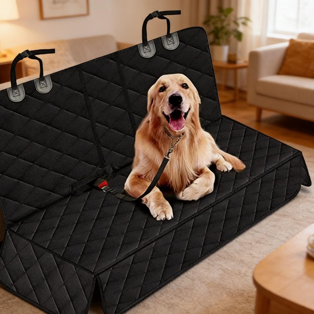 Pet Car Seat Mat 600D Oxford Cloth Rear Cushion Heavy Duty Dirt Resistant