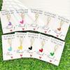 20pcs Keychains and 20pcs Cards Heart Keychain Golden Alloy & Zinc Lobster Clasp Key Ring with Thank You Card Elegant Heart Pendant Key Tag
