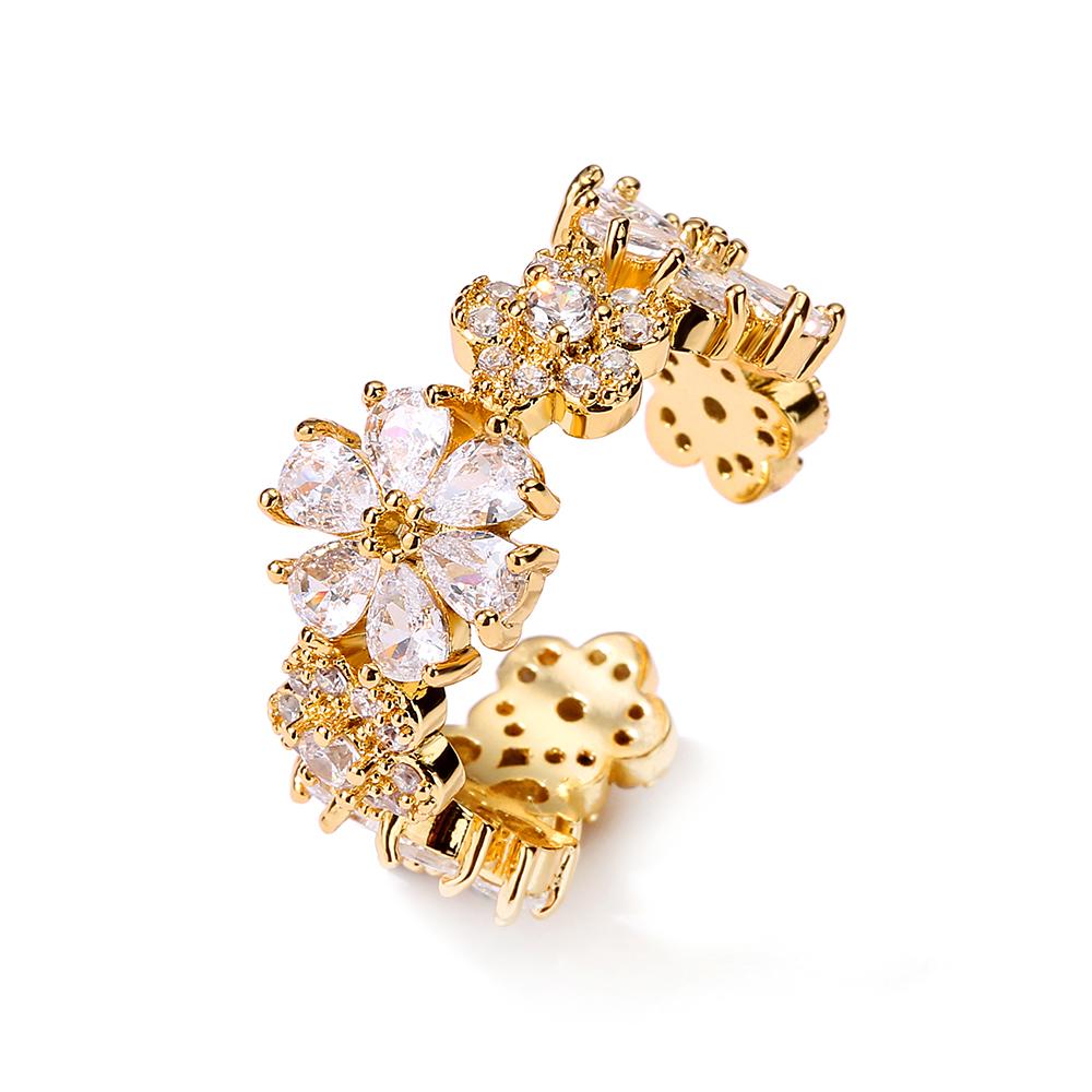 

ZAKOL Простое кольцо для помолвки с ромашками и цирконом для женщин и мужчин, модные парные кольца, свадебный подарок с цирконом resizable