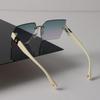 Sonnenbrille Damen Mode Herren Quadratisches Design Sonnenbrille Vintage Weiblich Männlich Kunststoffrahmen Stilvoll
