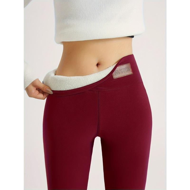 Women's Winter Warm Thickened High-Waisted Leggings  Stretchy SlimSheer Opaque Fabric for Cold Weather  Winter Leggings for Women Warm