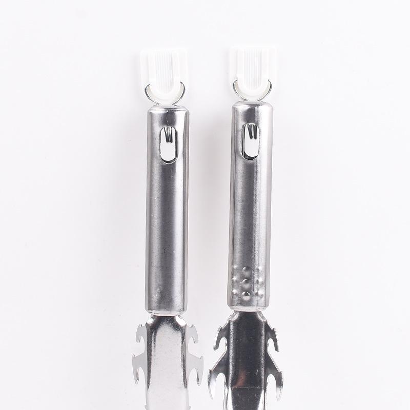 Kitchen Anti Slip Grab Plate Clamp Stainless Steel Steaming Pot Clamp Tool Beer Bottle Opener Anti Scalding Bowl Clamp Hangable