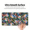 Vibrant Floral Gaming Mouse Pad Ultra Smooth Surface Extended Large Desk Mat with NonSlip Base