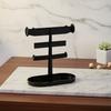1pc Creative Jewelry Rack With Tray Base, Desktop Jewelry Display Holder, Plastic Jewelry Organizer Stand, For Earrings Rings