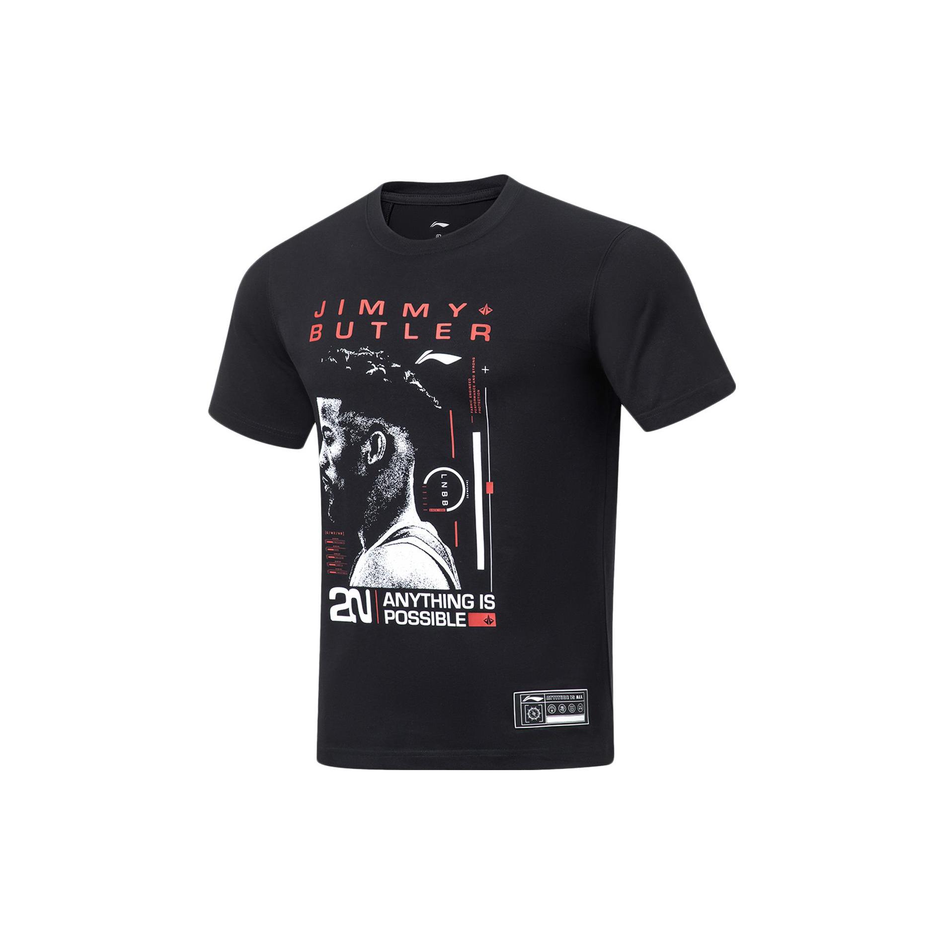 Li Ning Basketball Collection T Shirt Men s Black ATST355-1 M