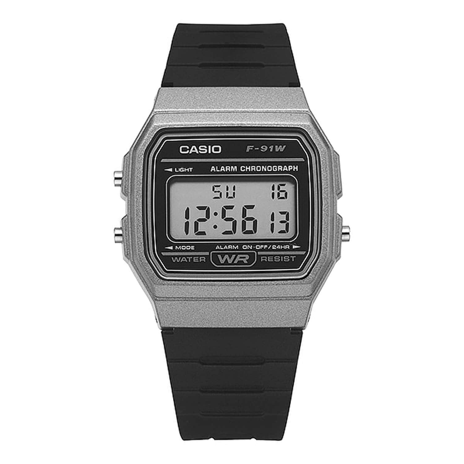 [Casio] F-91WM-1BDF (F-91WM-1B) Цифровые квадратные винтажные ретро-унисекс-часы из уретана