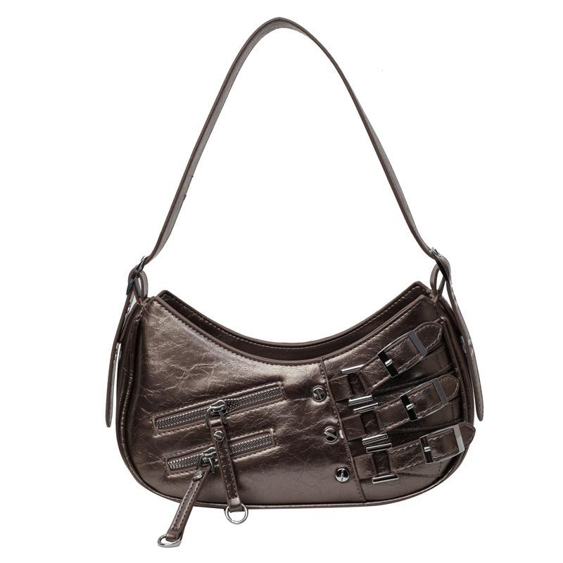 Popular women's bag 2025 new Spice Girl locomotive bag fashionable versatile underarm bag Korean version shoulder handbag