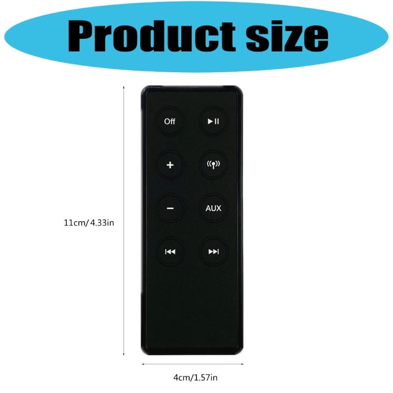 Universal Remote Control Plastic Construction for Speaker Systems Multiple Speaker Models Longevity Easy Portability