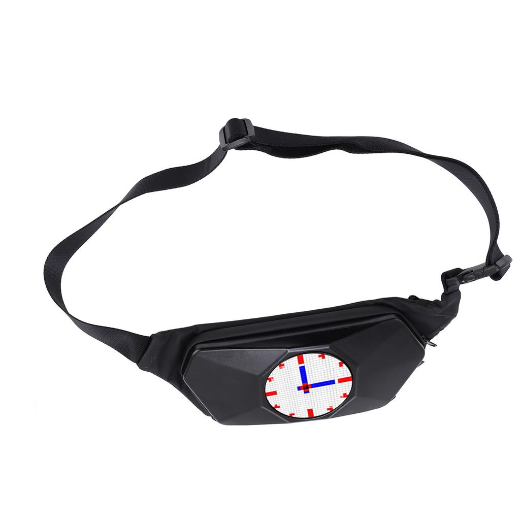 LED-Schlingentasche 32 x 32 Pixel Bunt Regendicht Programmierbare LED Schulter-Brusttasche für Reisen Wandern