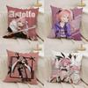 Fate AApocrypha Astolfo Cushion Cover Silky Short Plush DoubleSided Printed Pillow Case for Sofa All Seasons Home Decor Gift