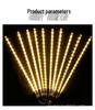 Outdoor Waterproof LED Meteor Shower Lights – Colorful Flashing String Lights for Tree, Landscape, and Festival Decoration