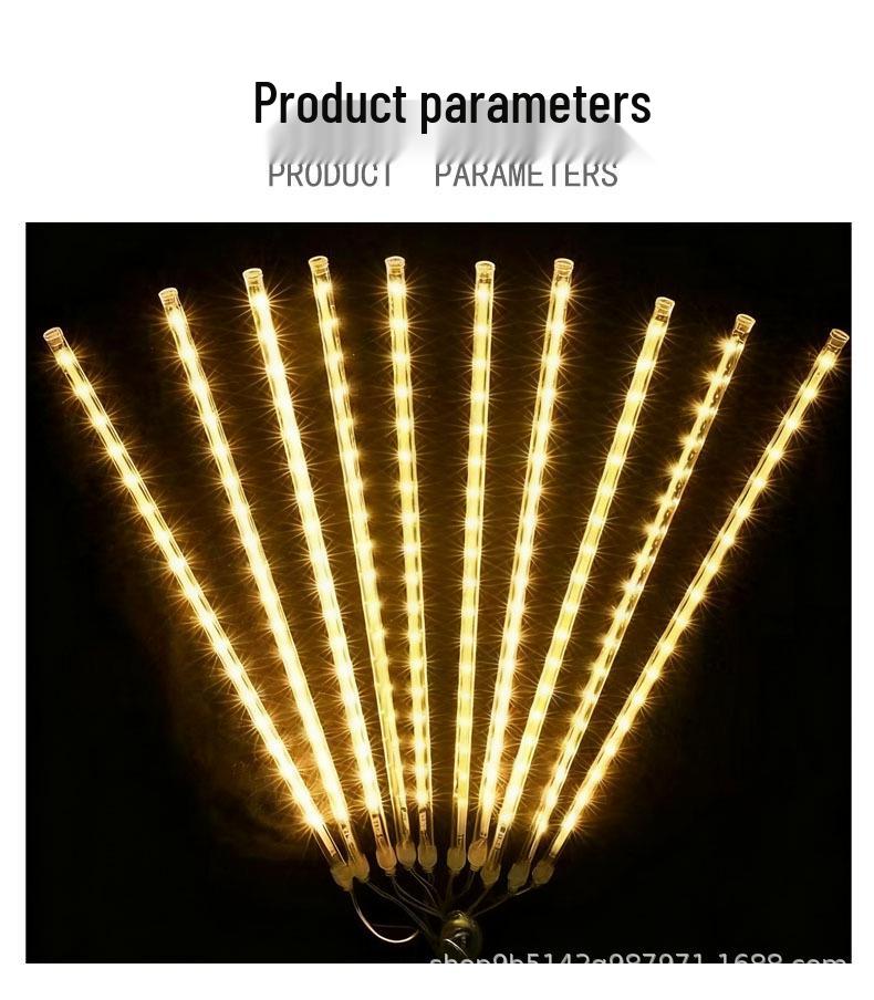 Outdoor Waterproof LED Meteor Shower Lights – Colorful Flashing String Lights for Tree, Landscape, and Festival Decoration