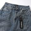 Meichao High Street Retro Vintage Casual Niche Loose Straight Fit Men Washing Jeans Pants Trousers Tide