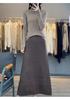 Women's Warm Embroidered High Neck Knit Wool Sweater - Semi-Thin Pullover for Autumn/Winter