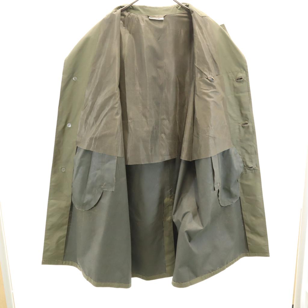 EAST GERMANY ARMY 70s 80s Vintage Raincoat K52 Khaki Military Men's Used