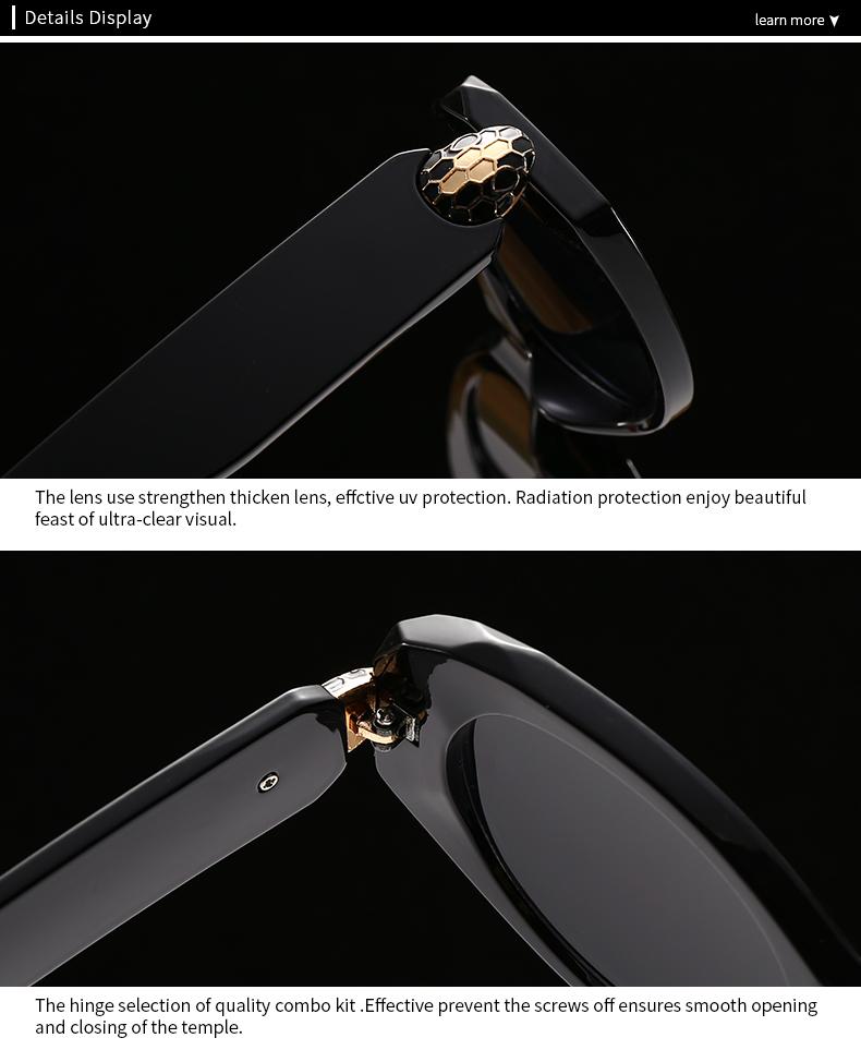 Korean Trendy Retro Square Large Frame Sunglasses Cross Border Export for European American Market Lh157
