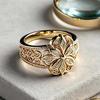 Exquisite Hollow Butterfly Ring, Niche Design, Forest-themed Carved Ring, Hand Jewelry, Artistic and Versatile