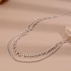 Retro High-End Double Chain Pig Nose Necklace Female Collarbone Chain Niche Design Accessories