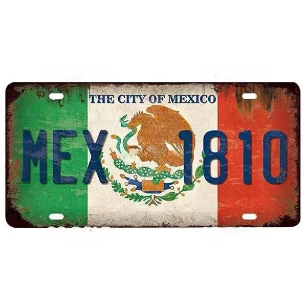 Metal Flag Sign Wall Decor 15x30 Cm Gift for Bar Cafe Office