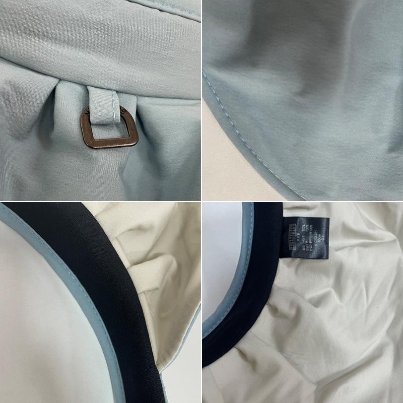 Empty top sun protection hat women's summer visor hat UV protection beach travel sun hat cycling face cover shell hat