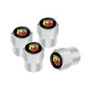 Car Wheel Tire Valve Caps Tyre Stem Covers Airdust Waterproof For Abarth 595 500 124 Spider Tipo Panda Bravo Tire Chucks 1