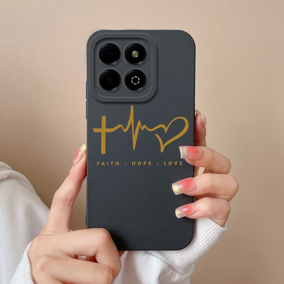 Fashion Cover For Honor X6B Case Soft Liquid Silicone Camera Protection Anti Drop Candy Phone Back Cover Model JDY-LX1 LX2 Funda