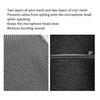Easy To Assemble U Shape Microphone Windscreen Adjustable Lightweight Mesh Shield Mic Shield Spraying Reduce