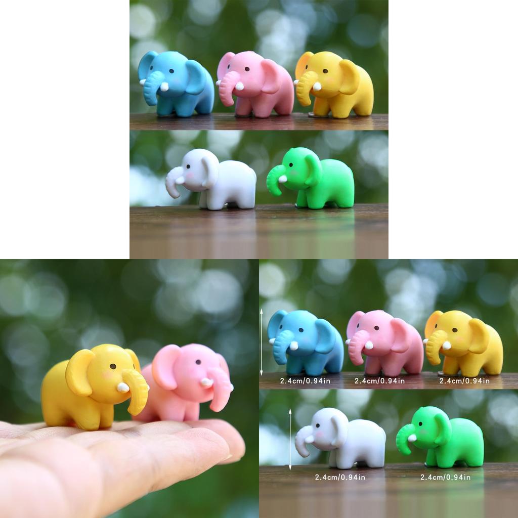 Elephant Miniature Animal Model Pvc Toy For Kids Sensory Play And Home Decor