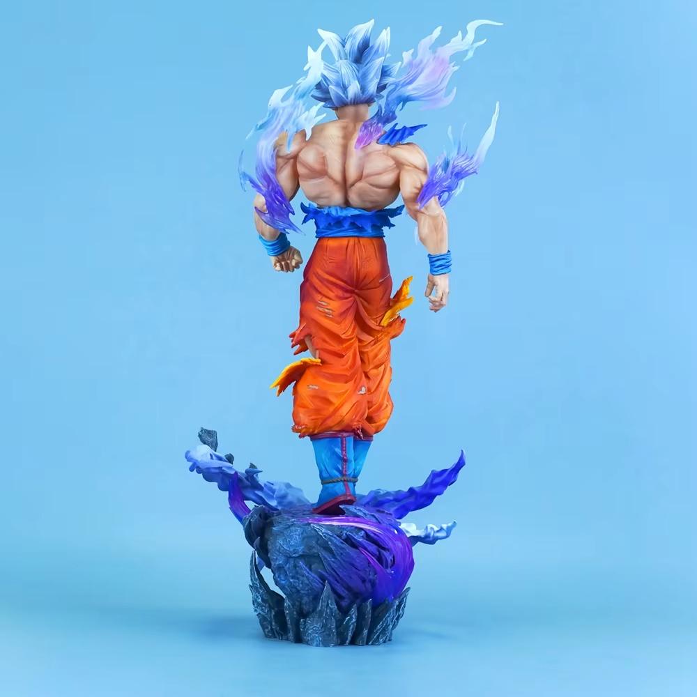 42cm/16.54in Japanese animation Dragon Ball Figure Ultra Instinct Goku Dynamic Figures Pvc Series Figure Statue Desktop Ornamen Collectibles Tokens