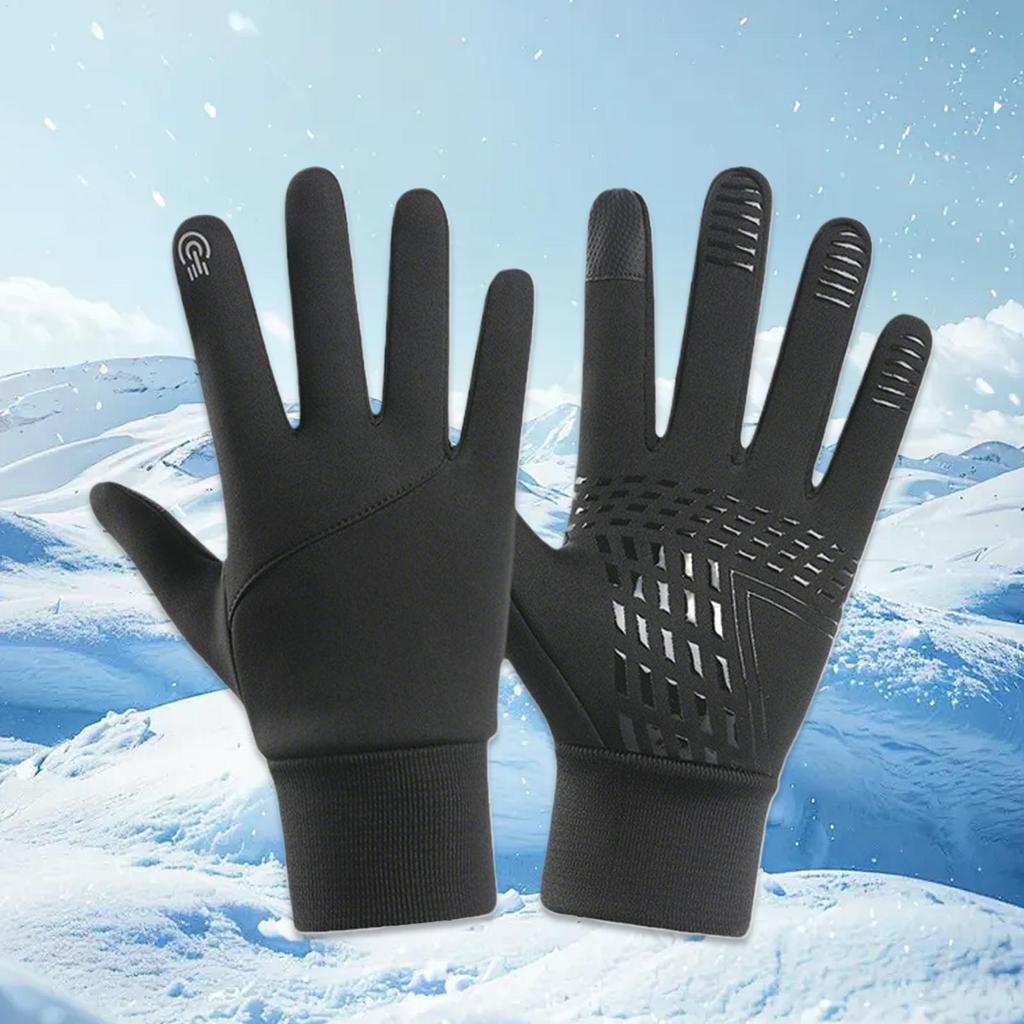 USB Touch Screen Gloves Heated Motorcycle Gloves Anti-Slip Glove Windproof Cycling Mittens Electric Heating Gloves Sports Outdoo