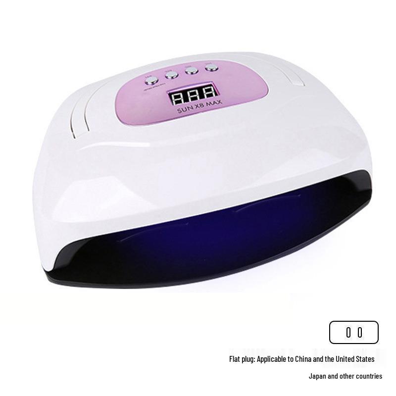 220W High Power Nail Lamp: Fast Drying Manicure Tool for Both Hands with Handle - Gel Curing Lamp