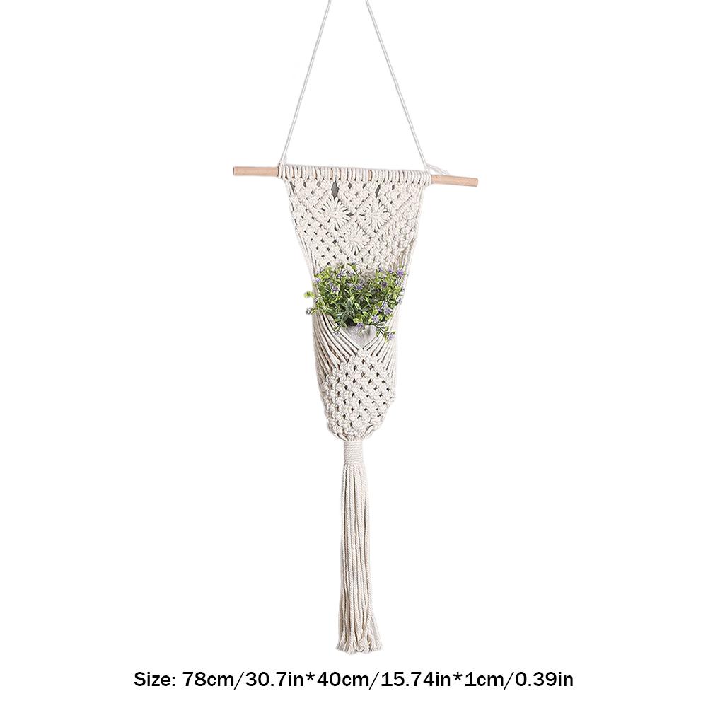 Macrame Woven Tapestry Bohemian Wall Hanging Tassel Fringe Tapestry Handmade Hanging Tassels Blanket for Bedroom Baby Nursery