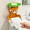 Monkey Design Napkin Holder Two-Way Paper Roll Function Soap Box Easy Installation Tissue Storage Rack Bathroom Accessories