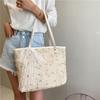 Straw Woven Shoulder Tote Bag Bow Tie Women's Bag New Woven Handbag