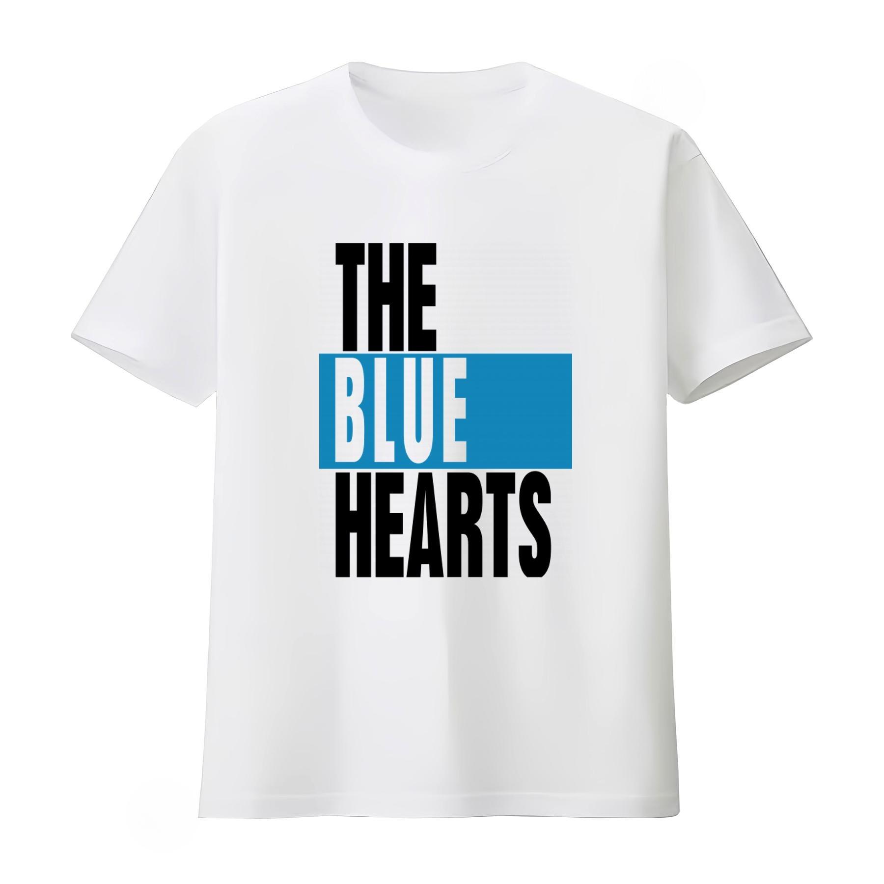 

The Blue Hearts T Shirt 80s Japanese Punk Streetwear Fashion Tshirt Unisexs Clothing and Women Clothing 2026 Summer New T Shirt 2XL