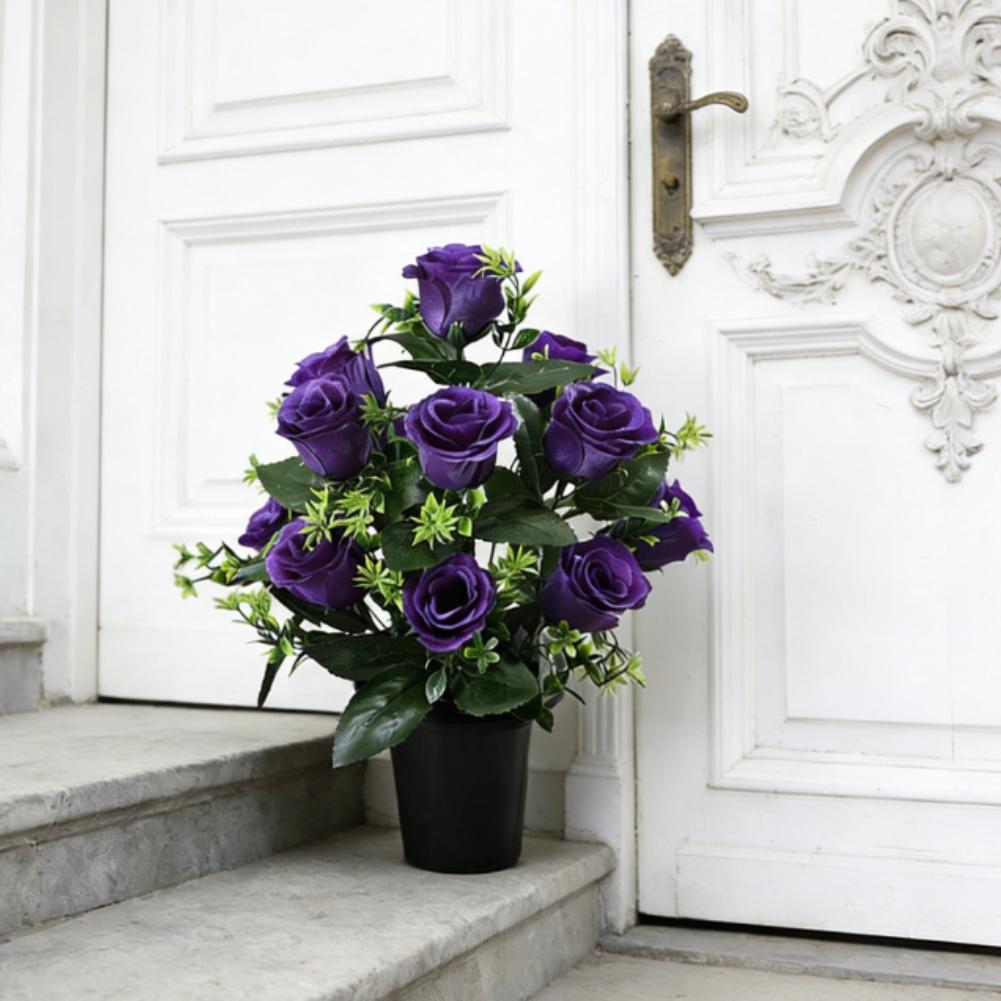 Silk Fabric Petals Silk Rose Bouquet Artificial Silk Roses