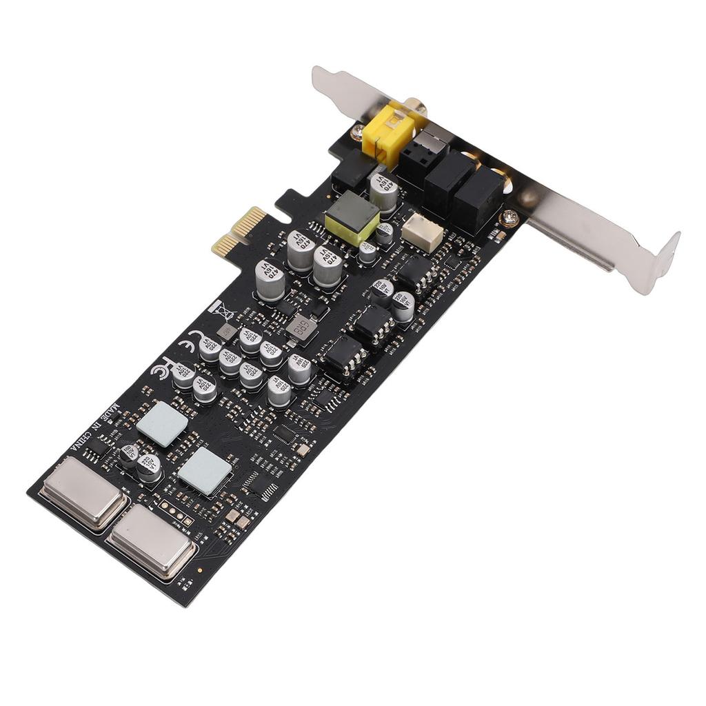PCIE Sound Card 100dB SNR Multiple Interfaces High Sampling Rate HiFi PCI Express Sound Card with Low Profile Bracket
