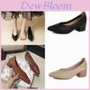 Fall Winter Womens Loafers With Leather Upper And Low Heel For Daily Comfort
