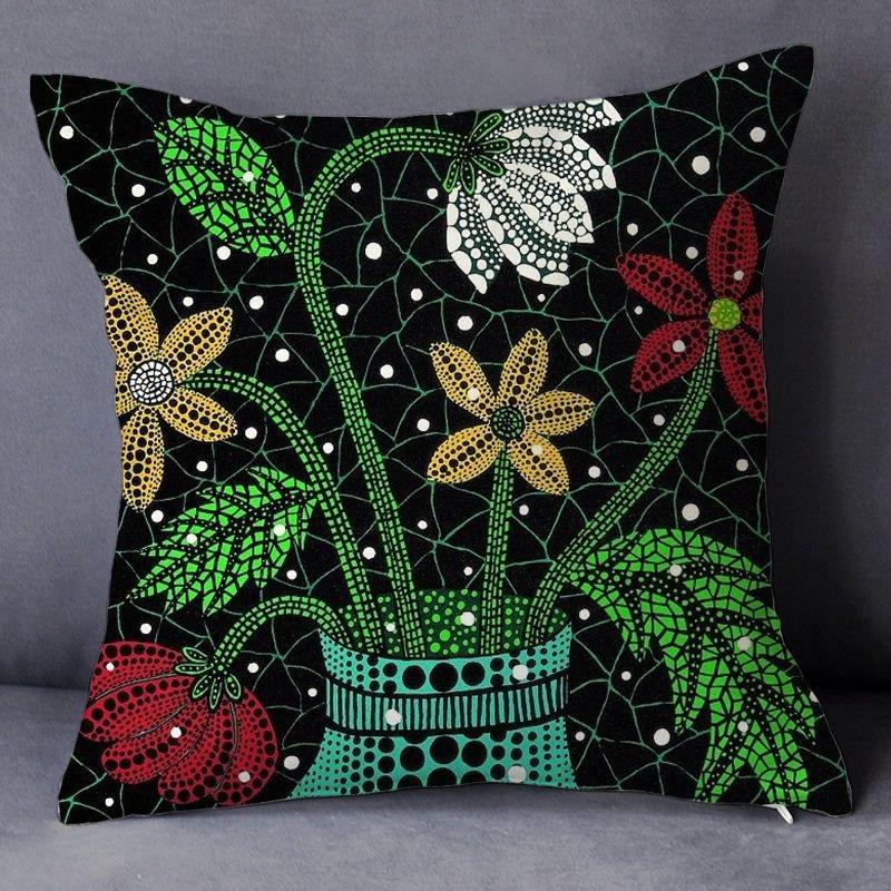 Home Decor Colorful Geometric & Floral Printed Pillow Covers Pattern Cushion Cover Suitable for Sofa Bedroom Car Pillow Cover