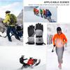1Pair Heated Gloves Thermal Electric Cold Weather Heating Gloves w/ Battery Box Waterproof Anti-Slip Rechargeable for Men Women