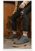 Men's High Top Matte Leather Martin Boots - Outdoor Work & Hiking Casual Boots for Autumn & Winter.