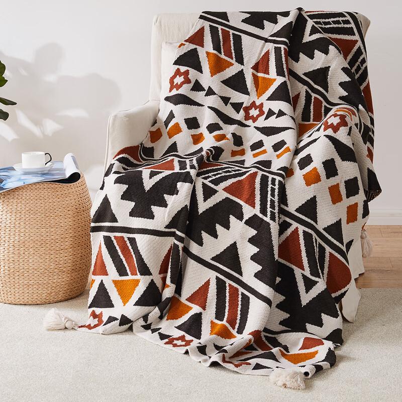 LISM Bohemian Sofa Blanket Throw